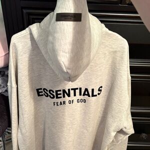 Essentials Light Gray Hoodie